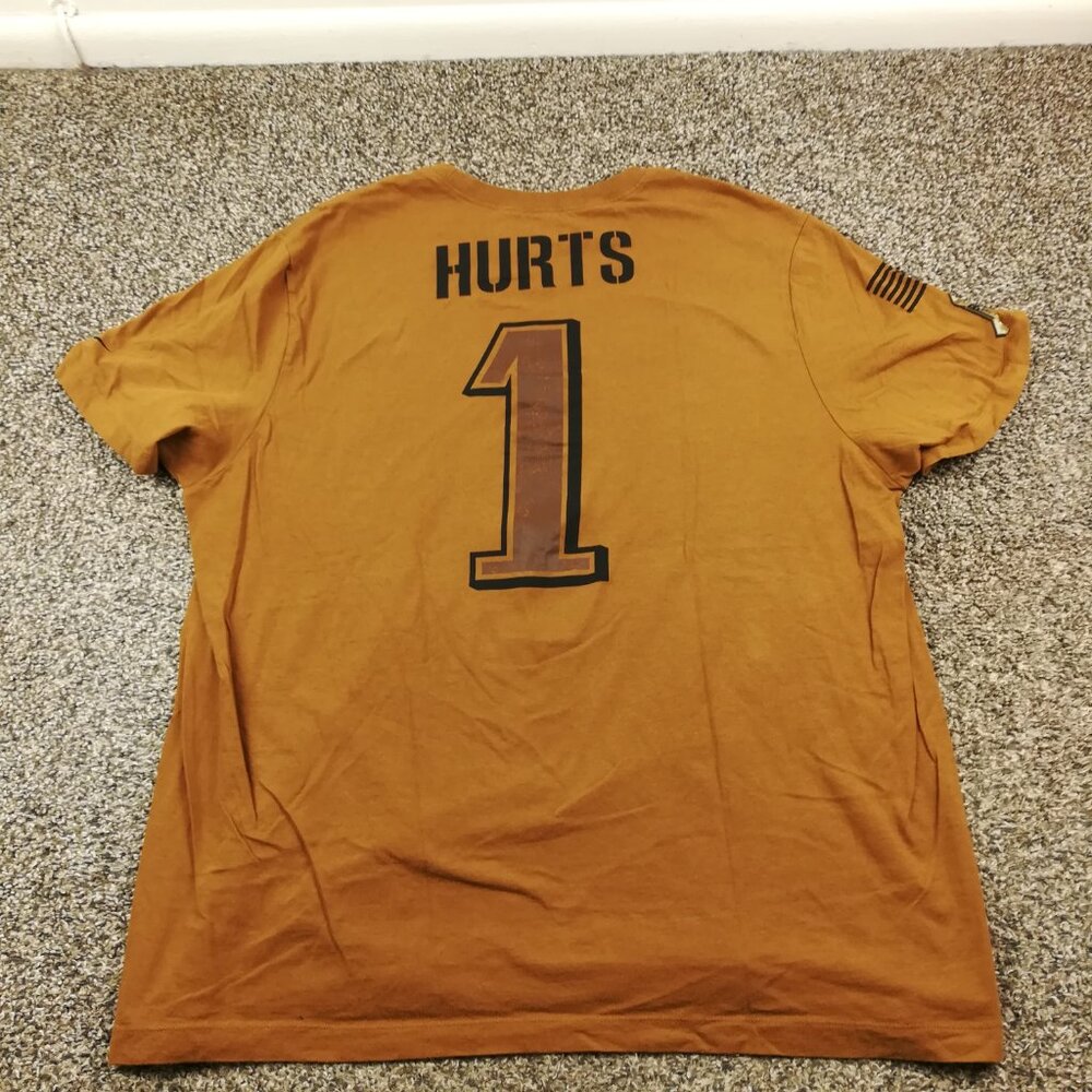 Philadelphia Eagles Jalen Hurts Shirt Jersey Nike Salute to Service Mens 2XL - Picture 5 of 9